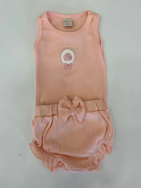CONJUNTO BODY COBRE FRALDAS ROSA MINI&CO - comprar online