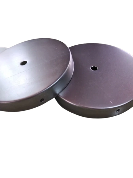 Base de chapa redonda plana 15cm CRUDO x10 unidades
