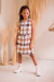 VESTIDO FEMININO INFANTIL LINHA A XADREZ