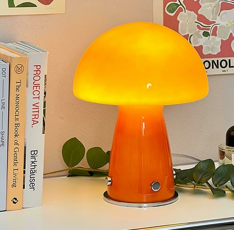 Lampara de mesa: hongo MidCentury