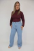 Calça Jeans Wide Leg Cintura Alta Básica - comprar online