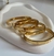 Bracelete inspo. Cartier aço inoxidável dourado