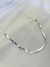 Choker fita prata