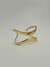 Bracelete X dourado