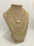 Colar triplo dourado