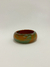 Bracelete resina marrom com verde