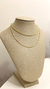 Colar duplo liso dourado - comprar online