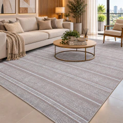 Tapete De Sala Antiderrapante Siena 1,32 X 2,00 Bege