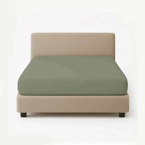 Lençol Casal com Elástico Avulso 400 Fios Taupe - comprar online