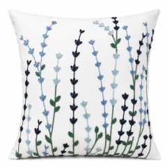 Capa Decorativa de Almofada 45x45 Bordada Artesanal Modelo Tufted 04