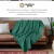 Manta Para Sofa e Cama Decorativa 1,50m x 1,20m Viena Lisa 100% Algodão Musgo - loja online