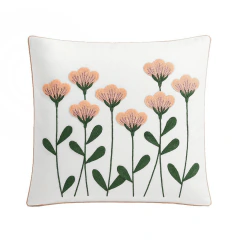 Capa de Almofada 45x45 Bordada Moderna para Sala Modelo Tufted 26