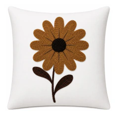 Capa de Almofada 45x45 Bordada Decorativa Premium Modelo Tufted 36