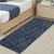 Tapete Passadeira Beira Cama Napoli Antiderrapante 0,65 x 2,00 Azul Marinho - loja online