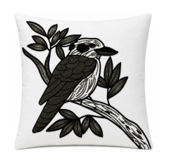 Capa de Almofada 45x45 Bordada Artesanal Estilo Moderno Modelo Tufted 41
