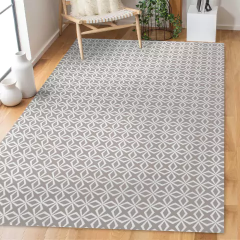 Tapete de Sala Moderno 2,00 x 3,50 Israel Antiderrapante Bege