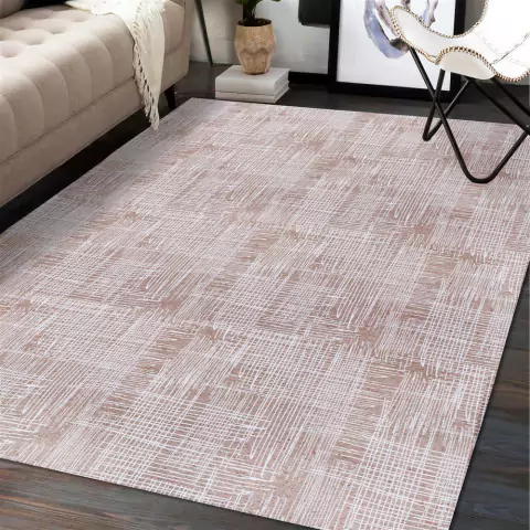 Tapete De Sala Antiderrapante Milão 1,32 X 2,50 Bege