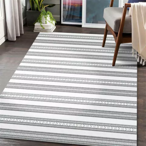 Tapete De Sala Casablanca 1,32 X 2,00 Cinza