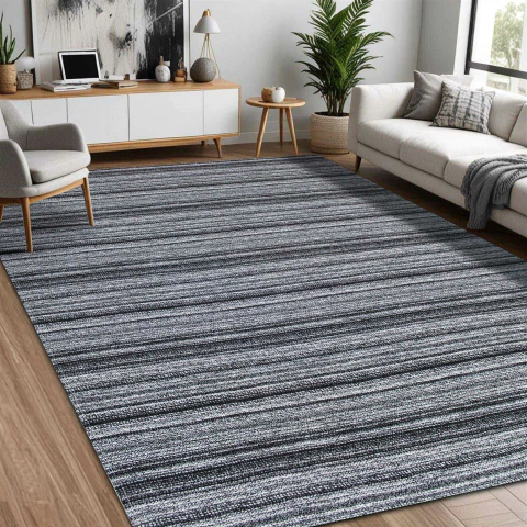 Tapete De Sala ou Quarto Nantes 2,00 x 3,00 Antiderrapante Preto