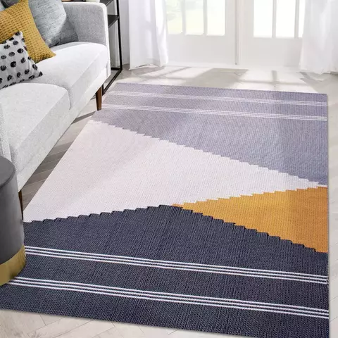 Tapete de Sala Algodão Moderno 1,50 x 2,00 Lavável em Máquina Egípcio
