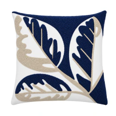 Capa de Almofada 45x45 Bordada Moderna Estilo Luxo Modelo Tufted 66