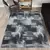 Tapete de Sala Boho Abstrato Pixel 1,32 x 1,50 Antiderrapante Pixel cor Preto