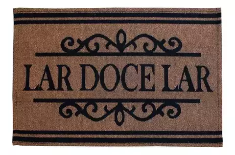 Capacho Porta Lar Doce Lar Antiderrapante