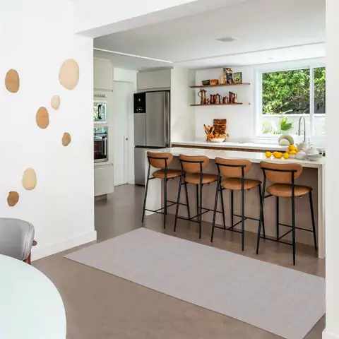 Tapete Passadeira Beira Cama Cairo Antiderrapante 0,65 X 1,50 Nude