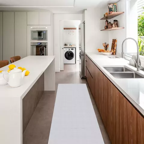 Tapete Passadeira Beira Cama Cairo Antiderrapante 0,65 X 1,50 Cru