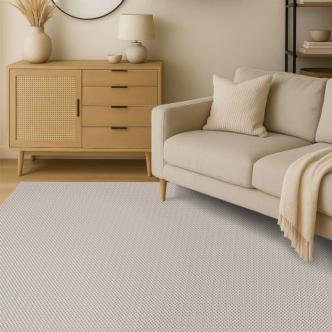 Tapete Sala Grande Algodão 1,50 X 3,00 Lavável em Máquina Cacto Nude - comprar online