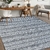 Tapete De Sala ou Quarto Nantes 2,00 x 3,50 Antiderrapante Cinza