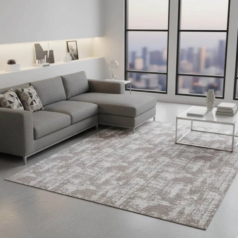 Tapete de Sala Mesclado 2,00 x 3,50 Antiderrapante Bege - comprar online