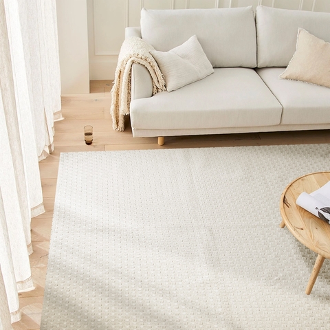 Tapete De Sala Antiderrapante Safira 1,32 X 3,00 Cru