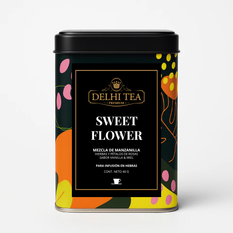 Sweet Flower Lata Hebras x 40 g Delhi Tea - comprar online
