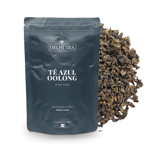 Té Azul Oolong Doypack Hebras x 40 g Delhi Tea - comprar online