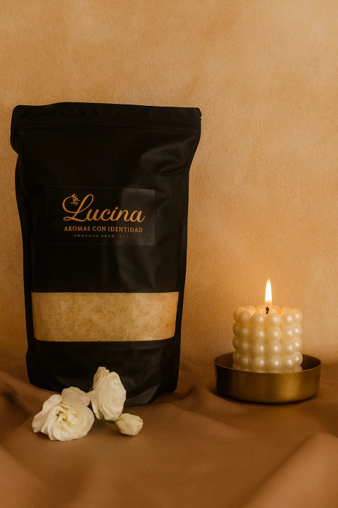 Vela perlada por 1 Kg Arena Cinamon