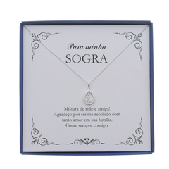 Colar Feminino em Prata 925 - Presente Luxuoso para Sogra - comprar online