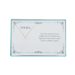 Colar Feminino Folheado a Ouro 24k - Presente Elegante para Sogra na internet