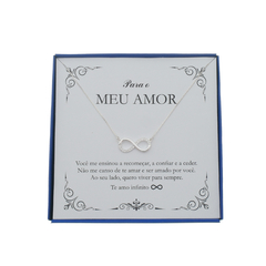 Colar Feminino em Prata 925 Símbolo do seu Amor Infinito - Presente Ideal para quem você Ama - comprar online