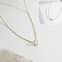 Colar Feminino Folheado a Ouro 24k - Presente Elegante para Sogra - loja online