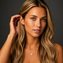 Imagem do Presente para Irmã Colar Feminino Folheado a Prata Presente Feminino Irmã, Elegancia e Significado