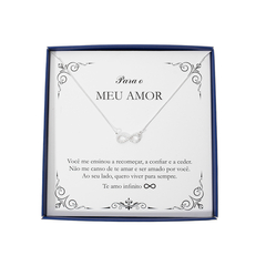 Colar Feminino Cravejado em Prata 925 Símbolo do seu Amor Infinito - Presente Ideal para seu Amor - comprar online