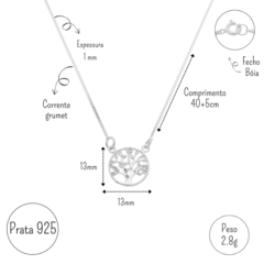 Colar Árvore da Vida em Prata 925 - Presente Memorável para Sogra na internet