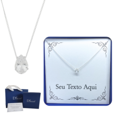 Colar Feminino Gota em Prata 925 com Mensagem Personalizada - Presente Único e Especial - comprar online