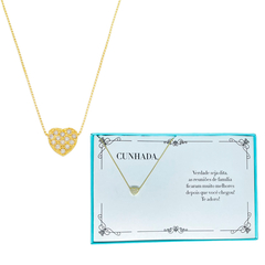 Colar Feminino Folheado a Ouro 24k – Presente Sofisticado para Cunhada - comprar online