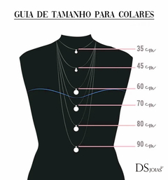 Colar Feminino em Prata 925 Cravejado com Zircônias - Presente Sofisticado para Mãe na internet