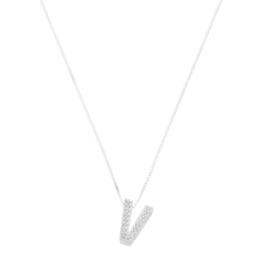 Colar em Prata 925 com Letra Brilhante - Presente de Aniversário Perfeito - comprar online