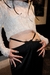 Valeria velvet skirt