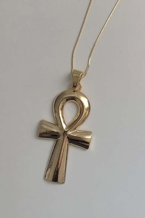 Colar cruz dourado - comprar online