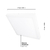 Plafón LED cuadrado blanco de 17x17cm 12W 900lm Neutro, de aplicar - comprar online